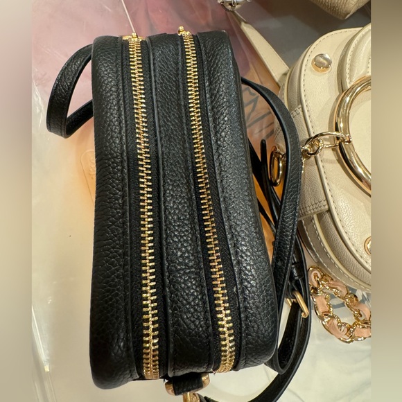 Tory Burch Perry Bombe Mini Bag Handbag  in Black - Picture 12 of 16